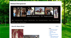 Desktop Screenshot of animalchiropractorservices.com