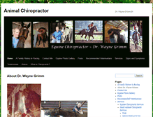 Tablet Screenshot of animalchiropractorservices.com